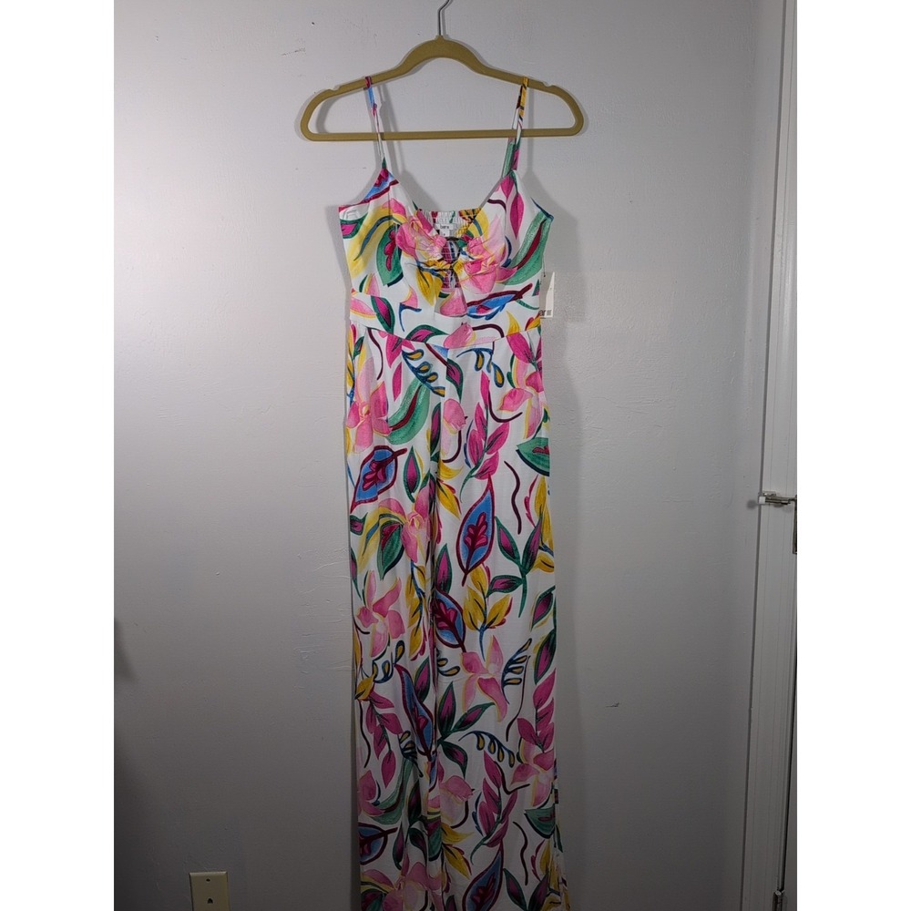 Bar III Women's New Floral Printed Jumpsuit Size 0
